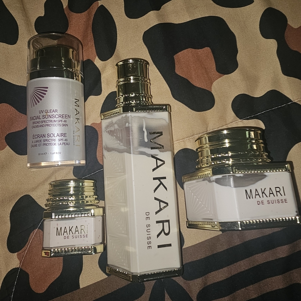 Makari De Suisse Set, Night Radiance Face+Caviar Hydrating Face+Face Sunscreen